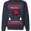 Merry Swishmas Basketball Sports Ugly Christmas Sweater Crewneck Sweatshirt
