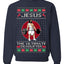 Jesus the Ultimate Deadlifter | Funny Ugly Christmas Sweater Crewneck Sweatshirt