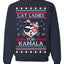 Cat Ladies for Kamala USA Glasses Ugly Christmas Sweater Crewneck Sweatshirt