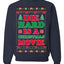 Die Hard is a Christmas Movie Classic, McClane Hans Nakatomi Plaza Xmas Party Holiday Movies Ugly Christmas Sweater Crewneck Sweatshirt