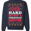 Die Hard is a Not Christmas Movie | McClane Nakatomi Ugly Christmas Sweater Crewneck Sweatshirt