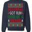 Grandma Got Ran Over by a Reindeer Classic Xmas Song Ugly Christmas Sweater Crewneck Sweatshirt