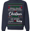 Serial Killer Docs or Christmas Movies Slaying Sleighing Ugly Christmas Sweater Crewneck Sweatshirt
