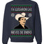 Ya Llegaron Las Nieves De Enero Chalino January Snow Ugly Christmas Sweater Crewneck Sweatshirt