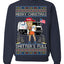 Donald Trump Merry Christmas Shitter's Full Cousin Eddie Ugly Christmas Sweater Crewneck Sweatshirt