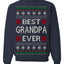 Best Grandpa Ever Classic Winter Holidays Ugly Christmas Sweater Crewneck Sweatshirt