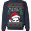 Oh Schitt It's Christmas Funny David Tv Show Sitcom Ugly Christmas Sweater Crewneck Sweatshirt