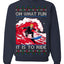 Oh What Fun It Is To Ride Donald Trump Red Wave Landslide Ugly Christmas Sweater Crewneck Sweatshirt