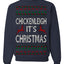 Chickenleigh It's Christmas Funny Viral Trending Meme Ugly Christmas Sweater Crewneck Sweatshirt