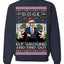 Doge Elf Around and Find Out Trump Elon Vivek MAGA Ugly Christmas Sweater Crewneck Sweatshirt