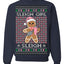 Sleigh Girl Sleigh Funny Trendy Pop Girly Sling Bag Coffee Cup Unisex Ugly Christmas Sweater Crewneck Sweatshirt