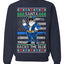 Santa Backs The Blue Pro Police Santa Claus Ugly Christmas Sweater Unisex Crewneck Sweatshirt