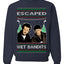 Escaped Bandits Classic Home Holiday Movie Ugly Christmas Sweater Unisex Crewneck Sweatshirt