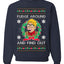 Fudge Around And Find Out Story Ugly Christmas Sweater Unisex Crewneck Sweatshirt