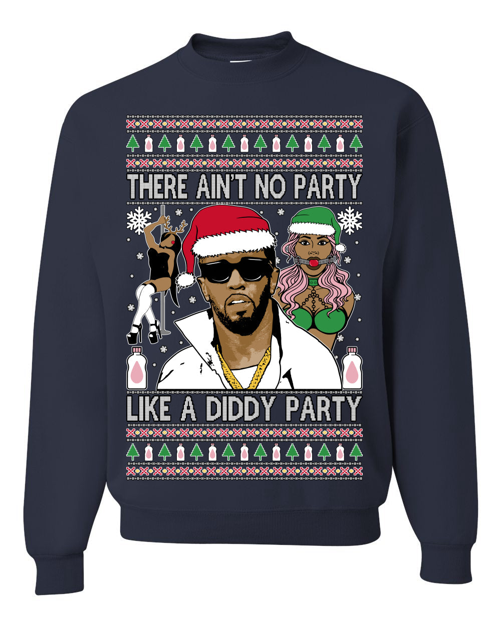 There Ain't No Party Like a Diddy Party Viral Music Meme Ugly Christmas Sweater
