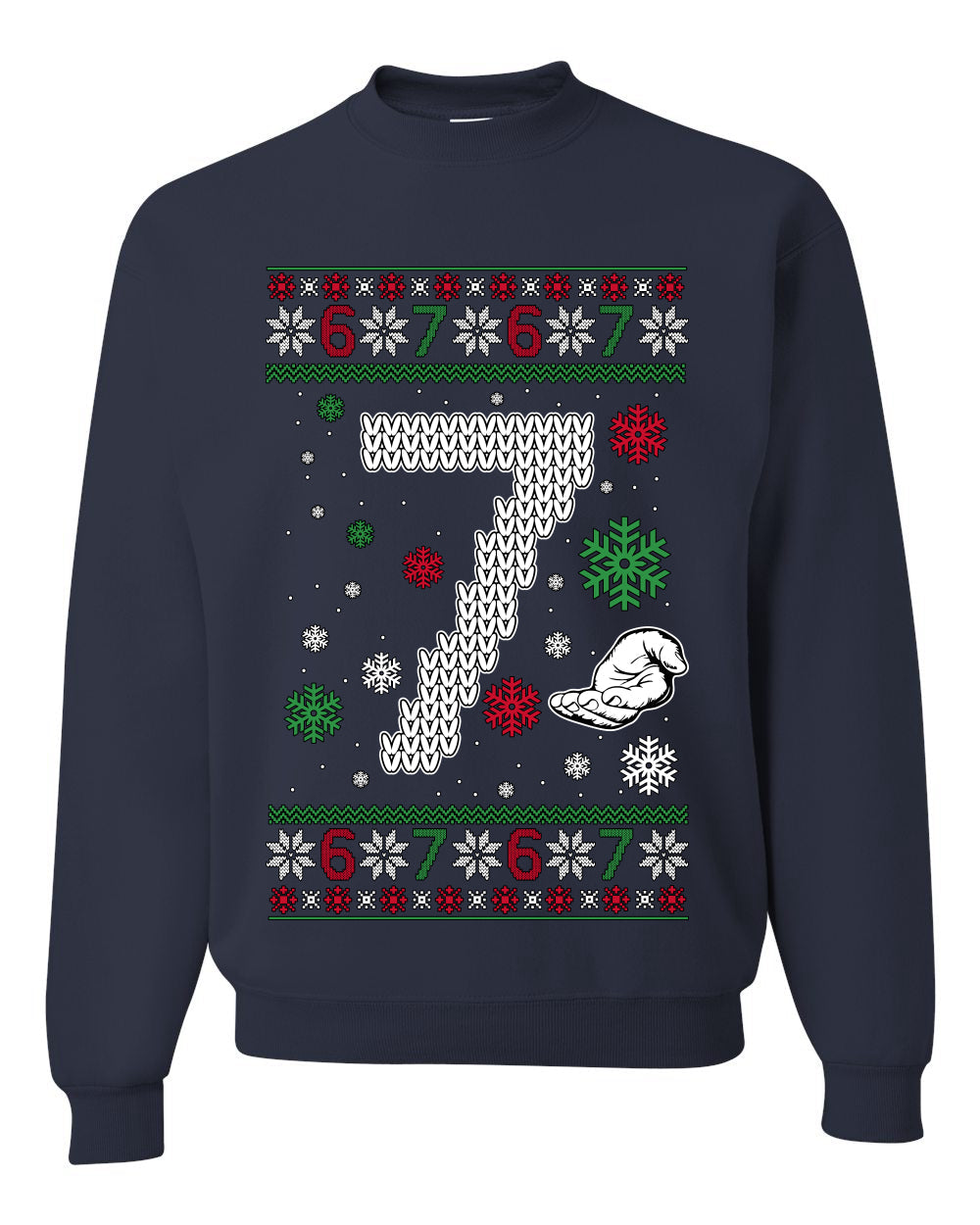 Christmas 7 Meme, Unisex Ugly Christmas Crewneck Sweatshirts