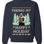 Finding My Happy Holiday, Unisex Ugly Christmas Sweater, Crewneck Sweatshirts