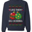 Big and Bobbing, Funny Unisex Ugly Christmas Sweater Crewneck Sweatshirts