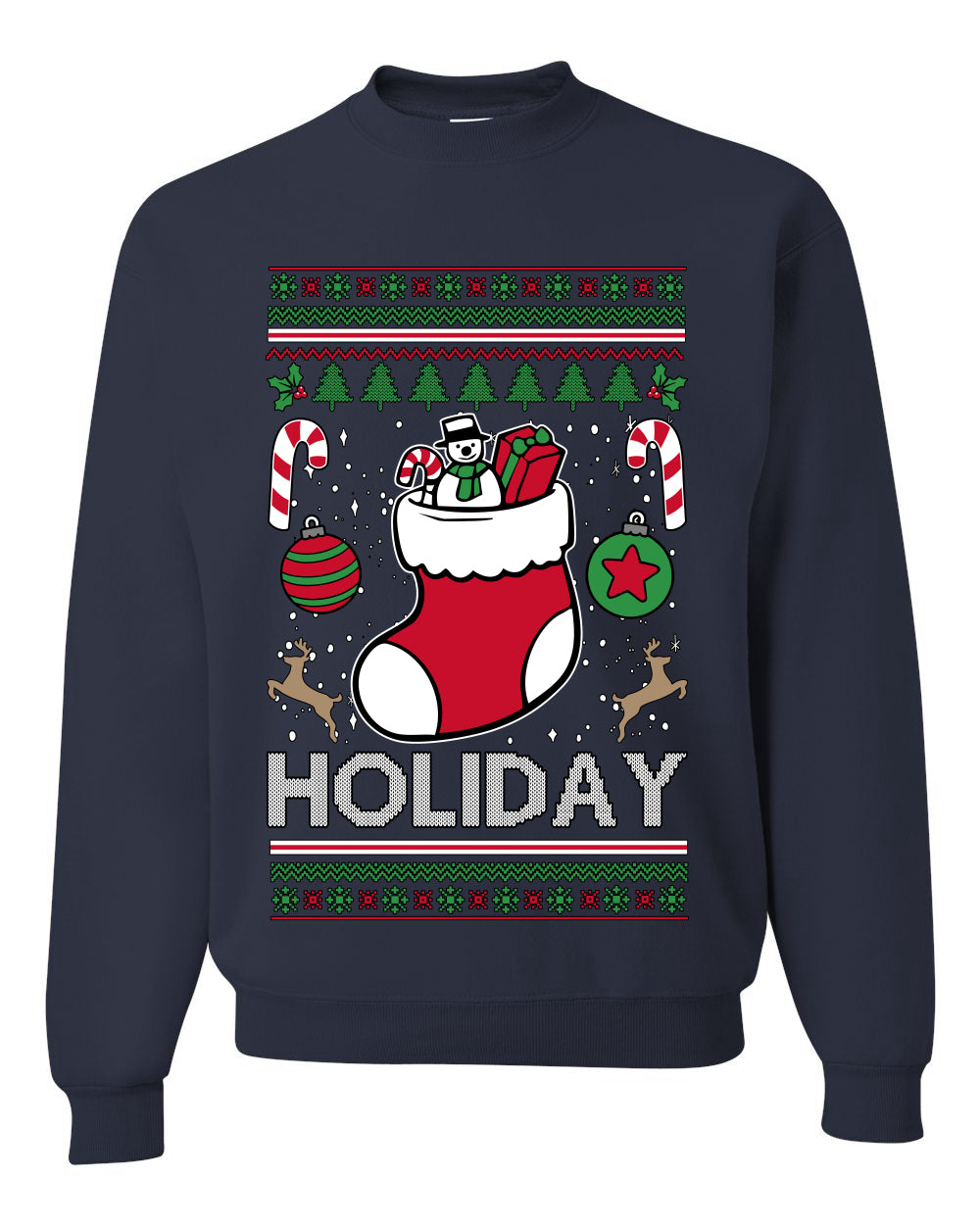 Holiday, Unisex Ugly Christmas Sweater, Crewneck Sweatshirts