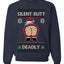 Silent Butt Deadly Farting Santa, Unisex Ugly Christmas Sweater, Crewneck Sweatshirts