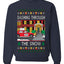 Dashing Through The Snow Classic 90s Holiday Movie, Unisex Ugly Christmas Sweater Crewneck Sweatshirts