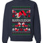 Namasleigh, Namaste Yoga Santa Claus, Unisex Ugly Christmas Sweater Crewneck Sweatshirts