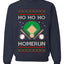 Ho Ho Ho Homerun, Baseball Fan Christmas Design, Unisex Ugly Christmas Sweater Crewneck Sweatshirts
