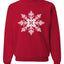 Snowflake, Pretty Holiday Christmas Design, Unisex Christmas Sweater, Crewneck Sweatshirts