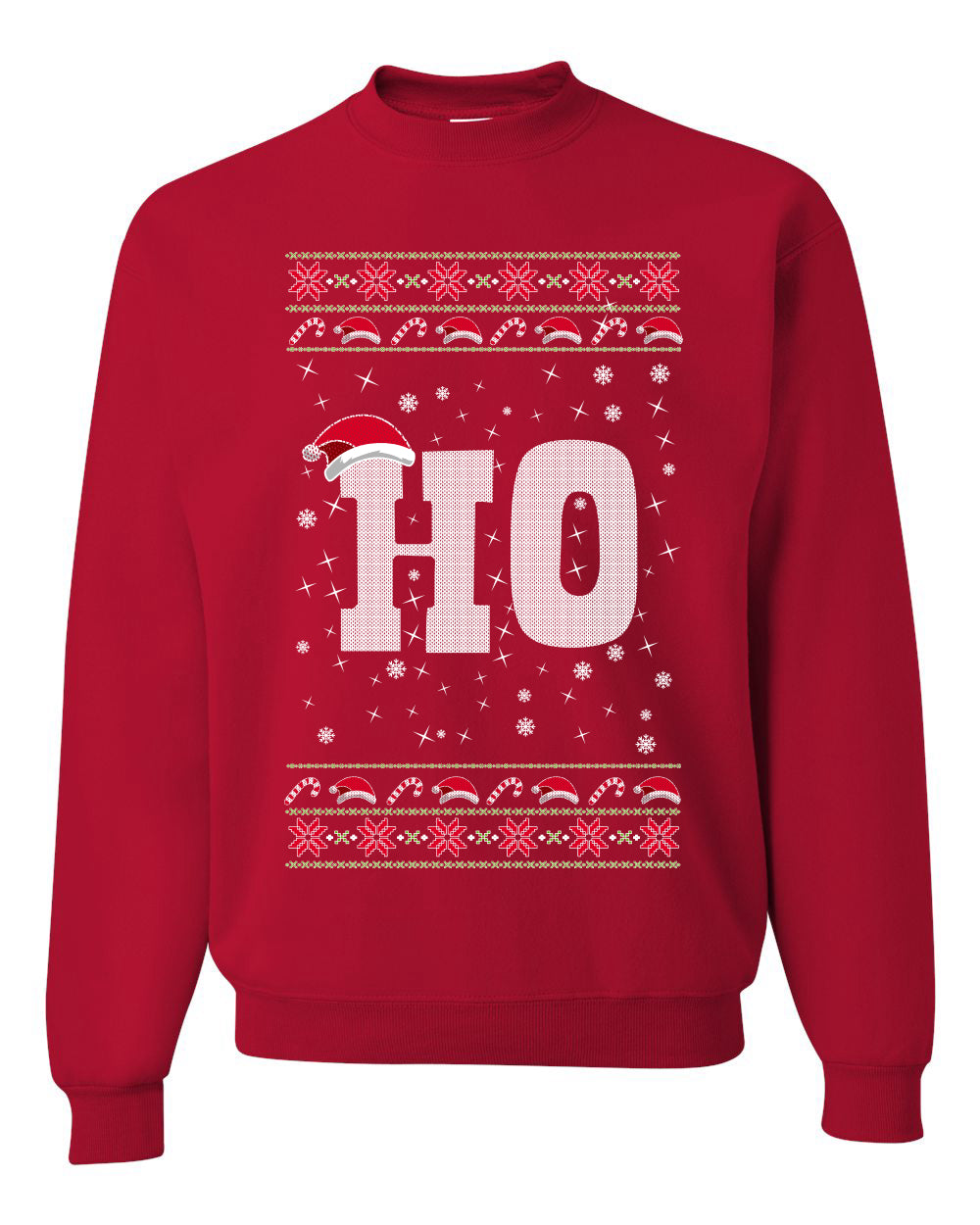 Christmas Ho Merry Ugly Christmas Sweater Unisex Crewneck Graphic Sweatshirt