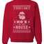 Theres Some Hos in The House Santa Merry Ugly Christmas Sweater Unisex Crewneck Graphic Sweatshirt