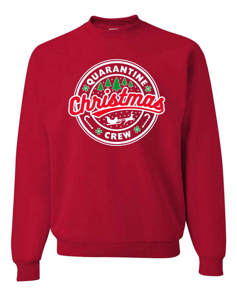 Merry Christmas Quarantine Crew Merry Christmas Unisex Crewneck Graphic Sweatshirt