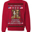 This Christmas RED Remember Everyone Deployed Veteran Ugly Christmas Sweater