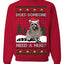 Does Someone Need a Hug? Cute Raccoon Ugly Christmas Sweater Crewneck Sweatshirt