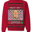 Not My Gumdrop Buttons Funny Classic Movie Quote Ugly Christmas Sweater Crewneck Sweatshirt