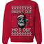 Snow's Out Hos Out | Funny Santa Claus Ugly Christmas Sweater Crewneck Sweatshirt