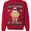 Ask Your Mom If I'm Real Funny, Funny Dirty Inappropriate Censored Santa Claus Ugly Christmas Sweater Crewneck Sweatshirt