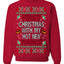 First Christmas With My Hot New Fiance Classic Newlywed Ugly Christmas Sweater Crewneck Sweatshirt