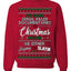 Serial Killer Docs or Christmas Movies Slaying Sleighing Ugly Christmas Sweater Crewneck Sweatshirt