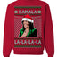 Kamala La La Funny Santa Hat Classic Xmas Song Carol Ugly Christmas Sweater Crewneck Sweatshirt
