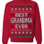 Best Grandma Ever Classic Winter Holidays Ugly Christmas Sweater Crewneck Sweatshirt