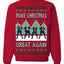 Make Christmas Great Again Shimmy Dance USA President Ugly Christmas Sweater Crewneck Sweatshirt