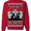 Doge Elf Around and Find Out Trump Elon Vivek MAGA Ugly Christmas Sweater Crewneck Sweatshirt