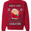 Ugly Ass Sweater Funny Santa Claus Butt Xmas Ugly Christmas Sweater Crewneck Sweatshirt