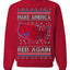 Make America Red Again USA Map Trump 2024 Ugly Christmas Sweater Crewneck Sweatshirt