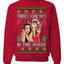 Santa the Plug Hos In This House Ugly Christmas Sweater Unisex Crewneck Sweatshirt