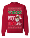 Where My Ho's At? Ugly Christmas Sweater Unisex Crewneck Sweatshirt
