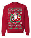 Always Shooting For The Naughty List Ugly Christmas Sweater Unisex Crewneck Sweatshirt