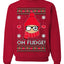 Oh Fudge Funny Story Ugly Christmas Sweater Unisex Crewneck Sweatshirt