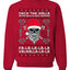 Valhalla Deck The Halls With Skulls & Bodies Ugly Christmas Sweater Unisex Crewneck Sweatshirt