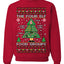 The Four Elf Food Groups Candy Canes Syrup Funny Ugly Christmas Sweater